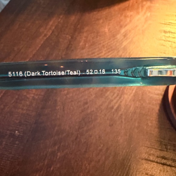 Coach Brown and Teal Eyeglasses with Case - Picture 5 of 12